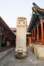 Asia China, Beijing, White Cloud Temple Ã¯Â¼ÅLandscape architectureÃ¯Â¼Åstone tablet Royalty Free Stock Photo